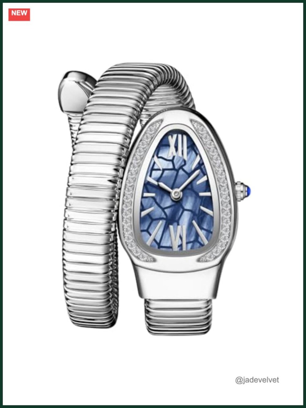 Snake Bracelet Watch Women Quartz Bangle Wristwatch Cuff Dress Jewelry Style